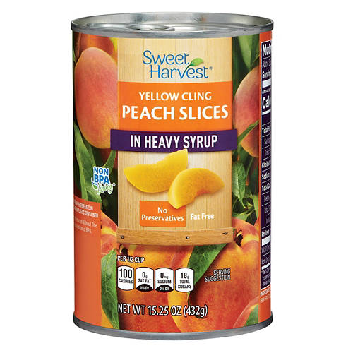Sweet Harvest Peach Slices in Heavy Syrup, 15.25 oz